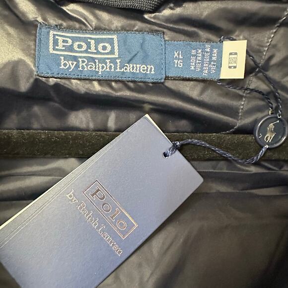 Polo Ralph Lauren The Decker Navy Wool Down Puffer Jacket Coat Sz XL NWT $598 - Picture 3 of 9